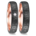 ANELL OR ROSA 14 kt I CARBONO DIAMANT ANELL OR ROSA 14 kt I CARBONO DIAMANT