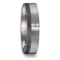 ANILLO TÁNTALO Y CARBONO DIAMANTE