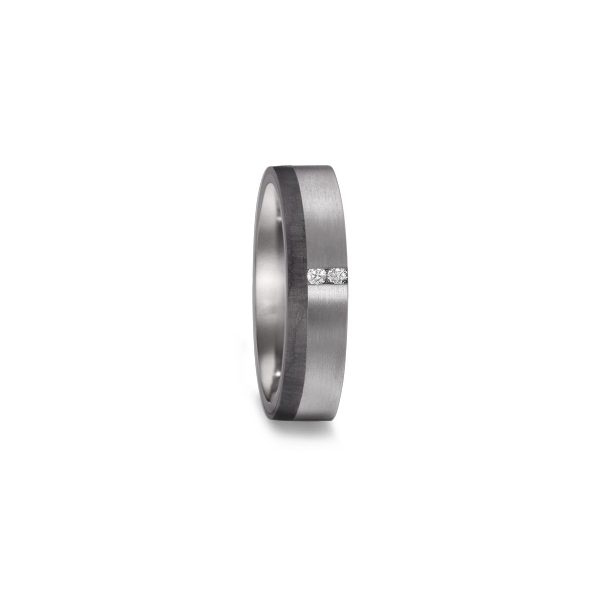 ANILLO TÁNTALO Y CARBONO DIAMANTE