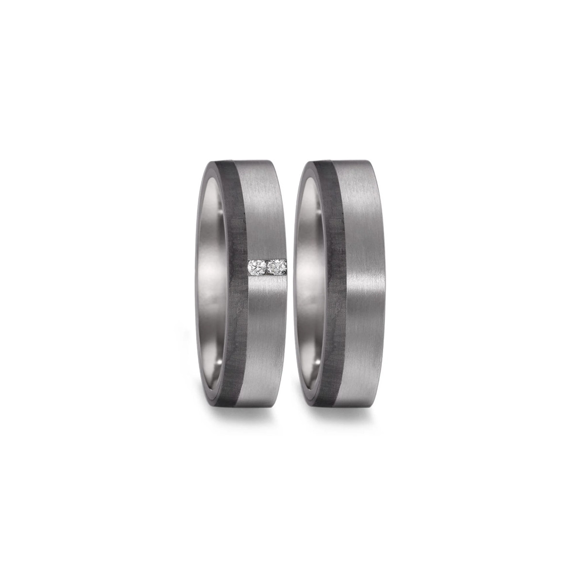 ANILLO TÁNTALO Y CARBONO DIAMANTE