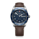 VICTORINOX SWISS ARMY SS BLUE DIAL, BROWN STRAP - V242040