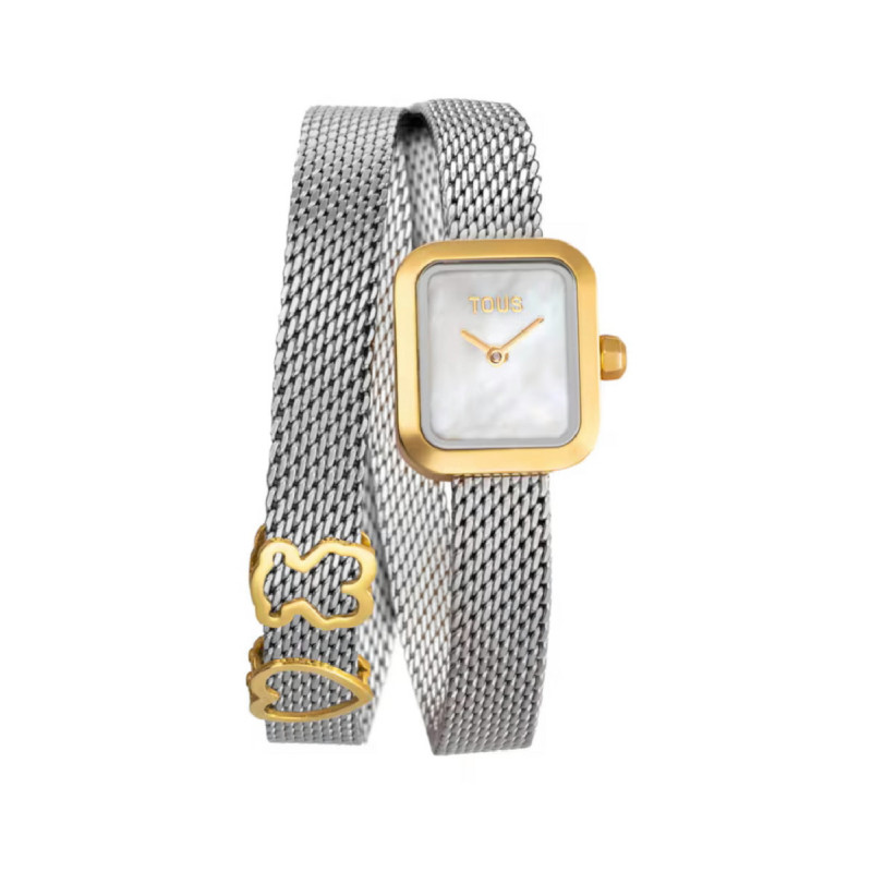 TOUS ICON TIME CHARM EMBR. SS/IPG MESH ESF NACAR - 3000150400