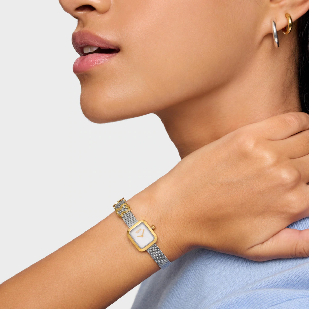 TOUS ICON TIME CHARM SS/IPG MESH ESF NACRE - 3000150500