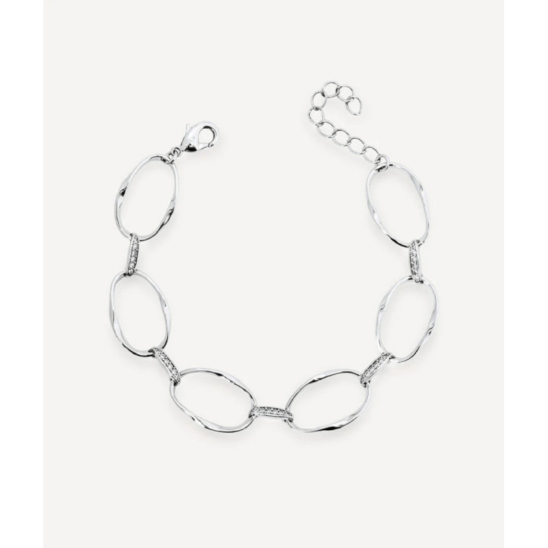 PULSERA ESLABONES FLOW CIRCONITAS - X2828417A