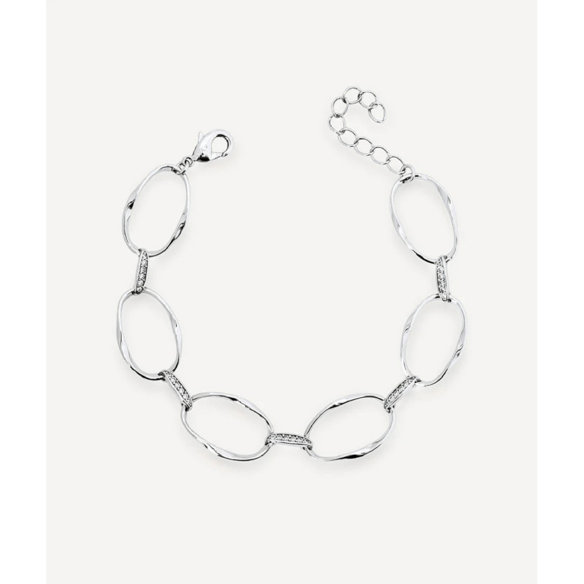 PULSERA ESLABONES FLOW CIRCONITAS - X2828417A