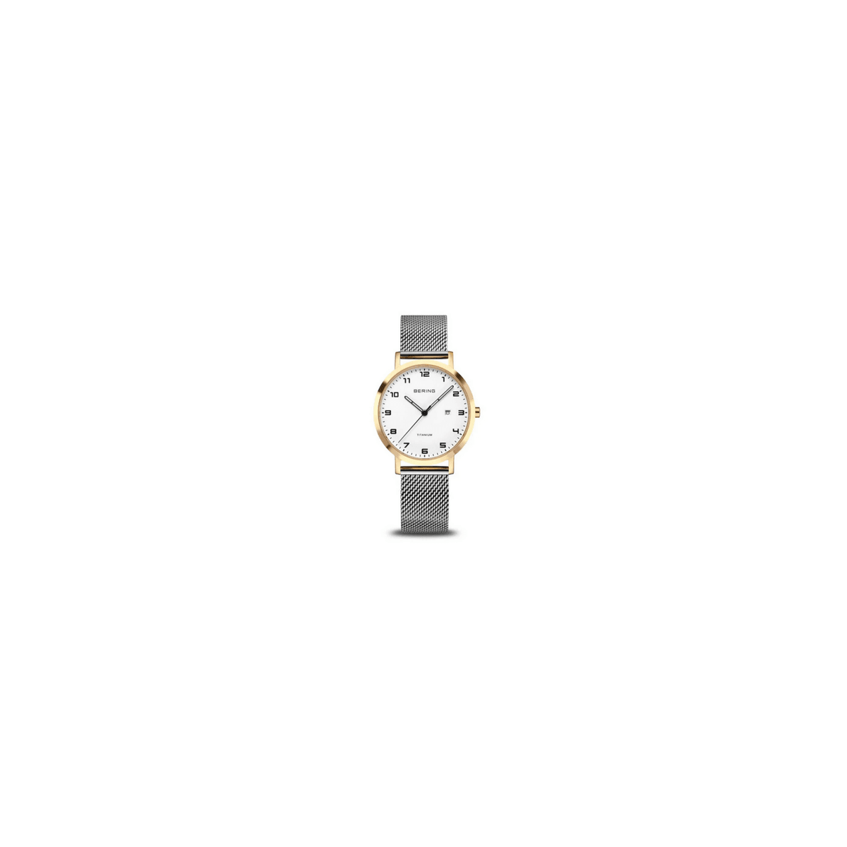 BERING   TITANIUM ORO PULIDO BICOLOR 34mm - 18634-010